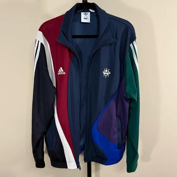 Kith x Adidas Football Track Jacket color Multi size Large
